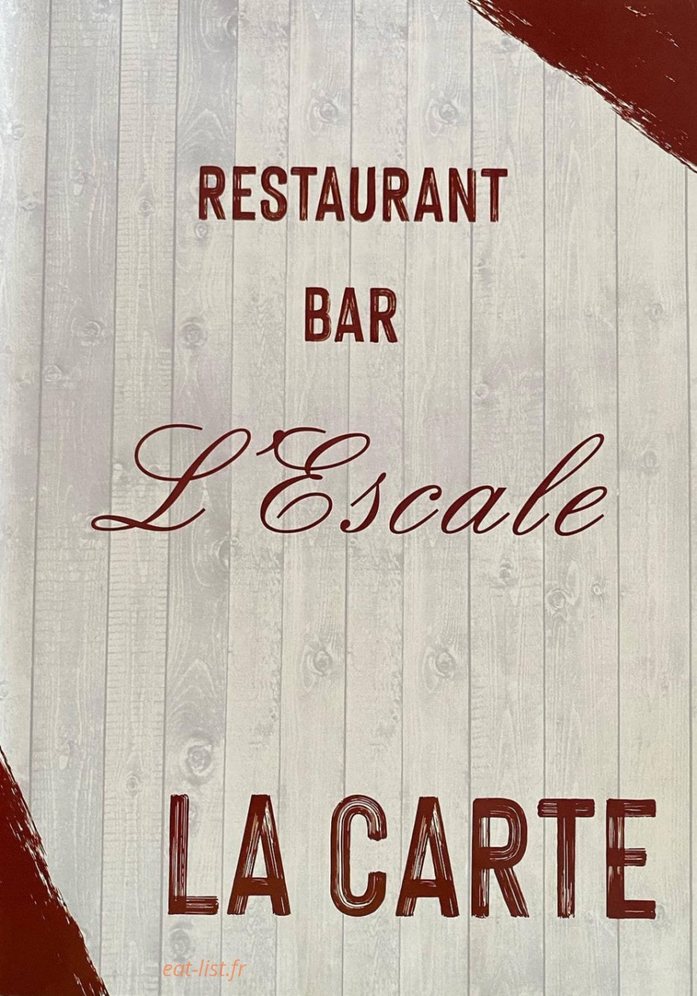 L'Escale — carte page 1
