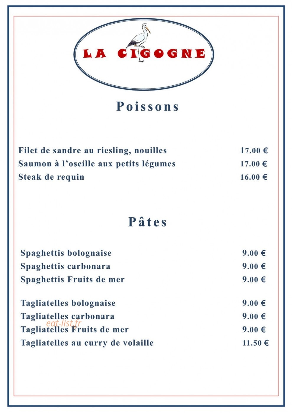 La cigogne — carte page 3