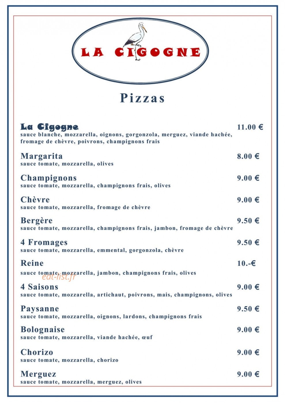La cigogne — carte page 6