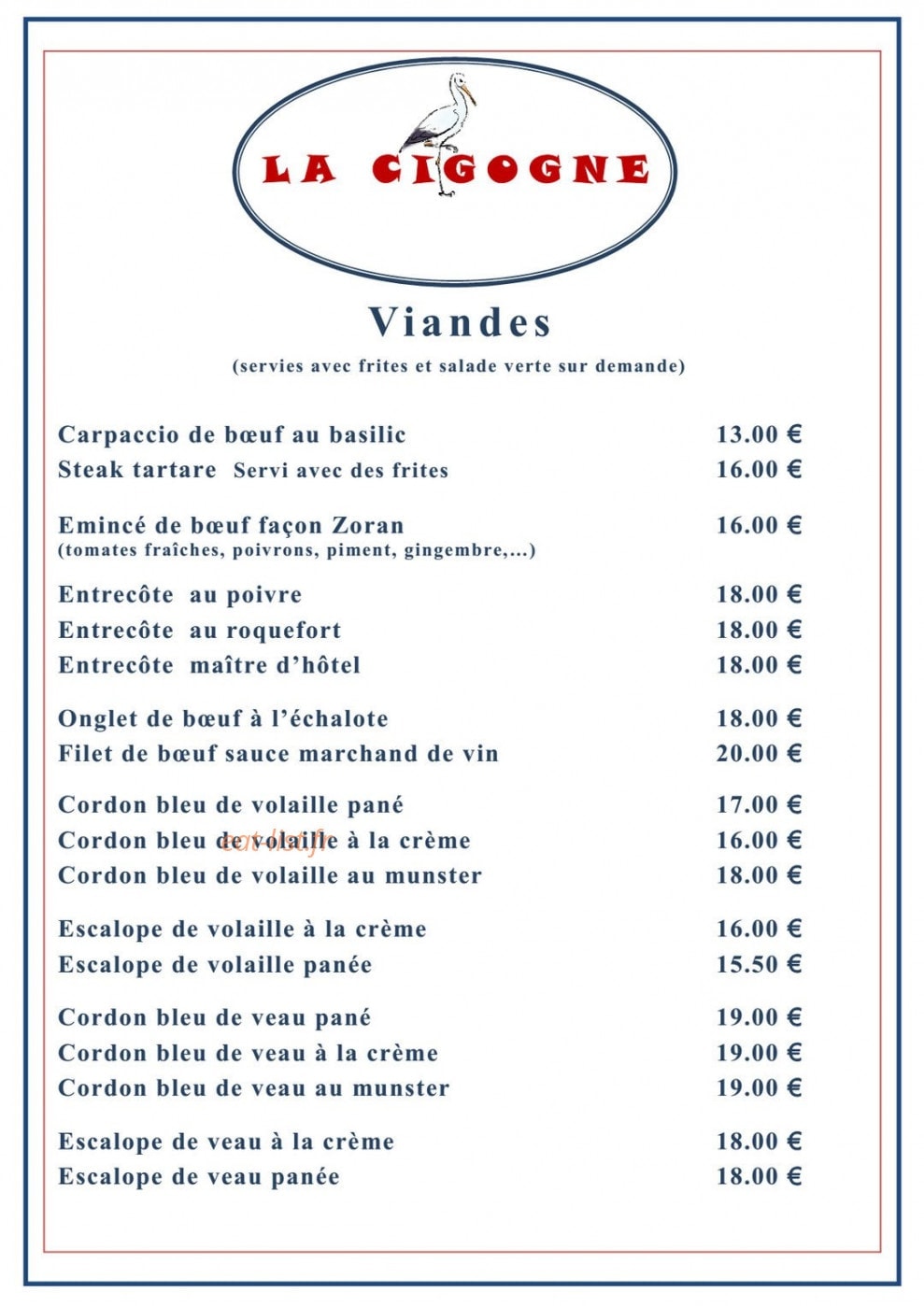 La cigogne — carte page 5