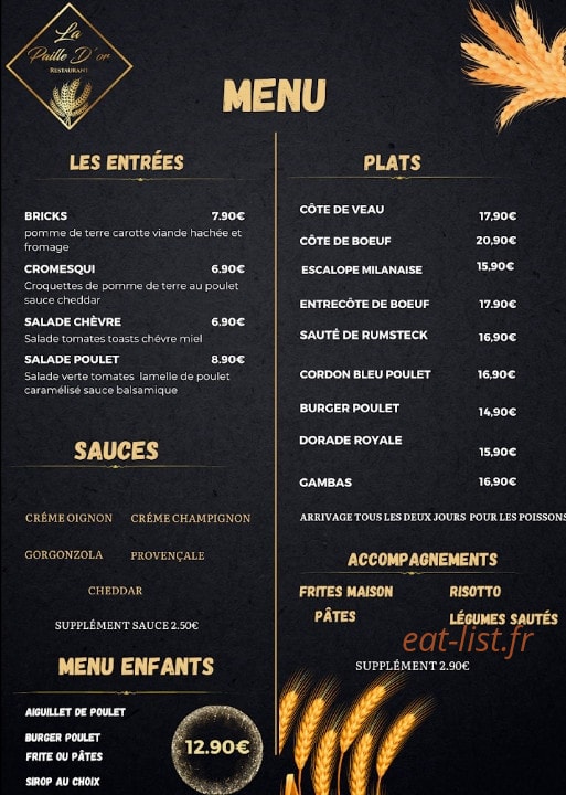 La paille d'or — carte page 1