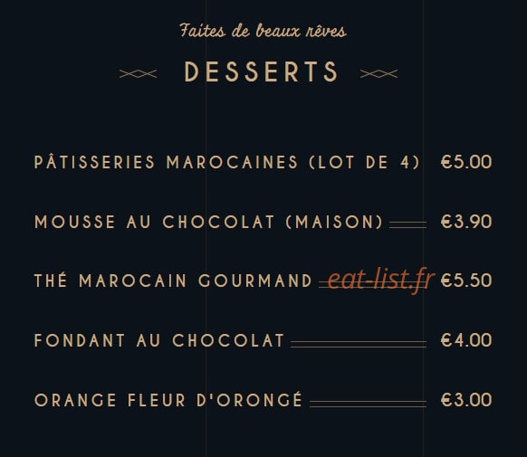 La Palmeraie dorée — carte page 6