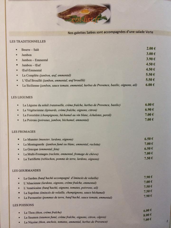 Le garden — carte page 2
