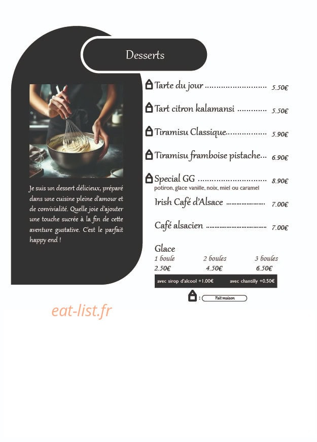 Le Goût Garden — carte page 4