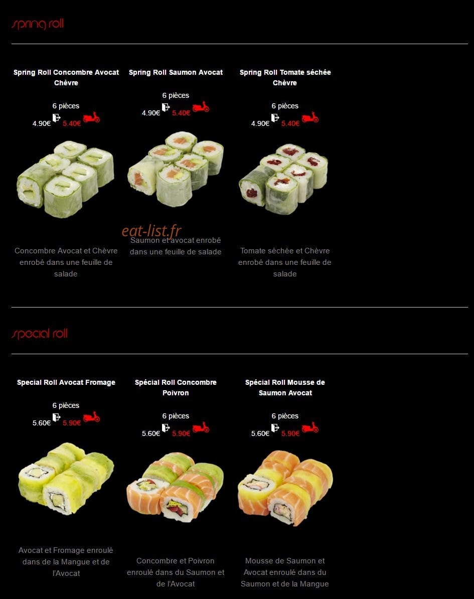 Sushi House — carte page 13