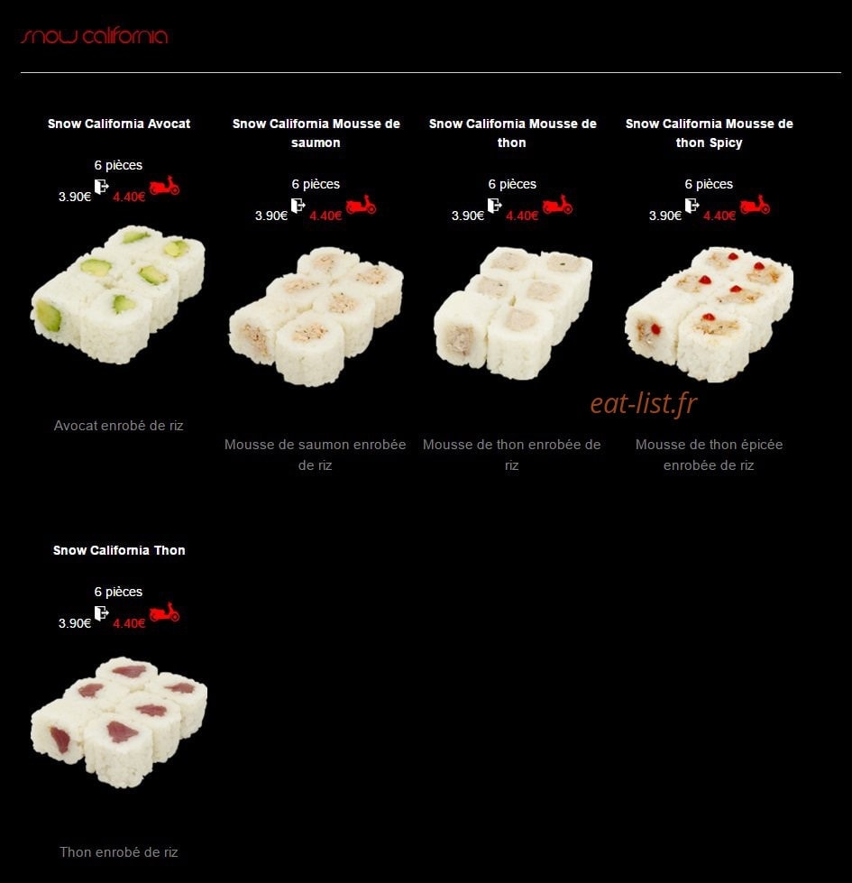 Sushi House — carte page 12