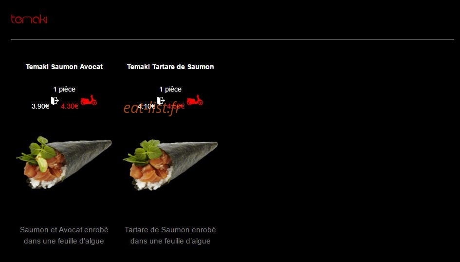 Sushi House — carte page 14