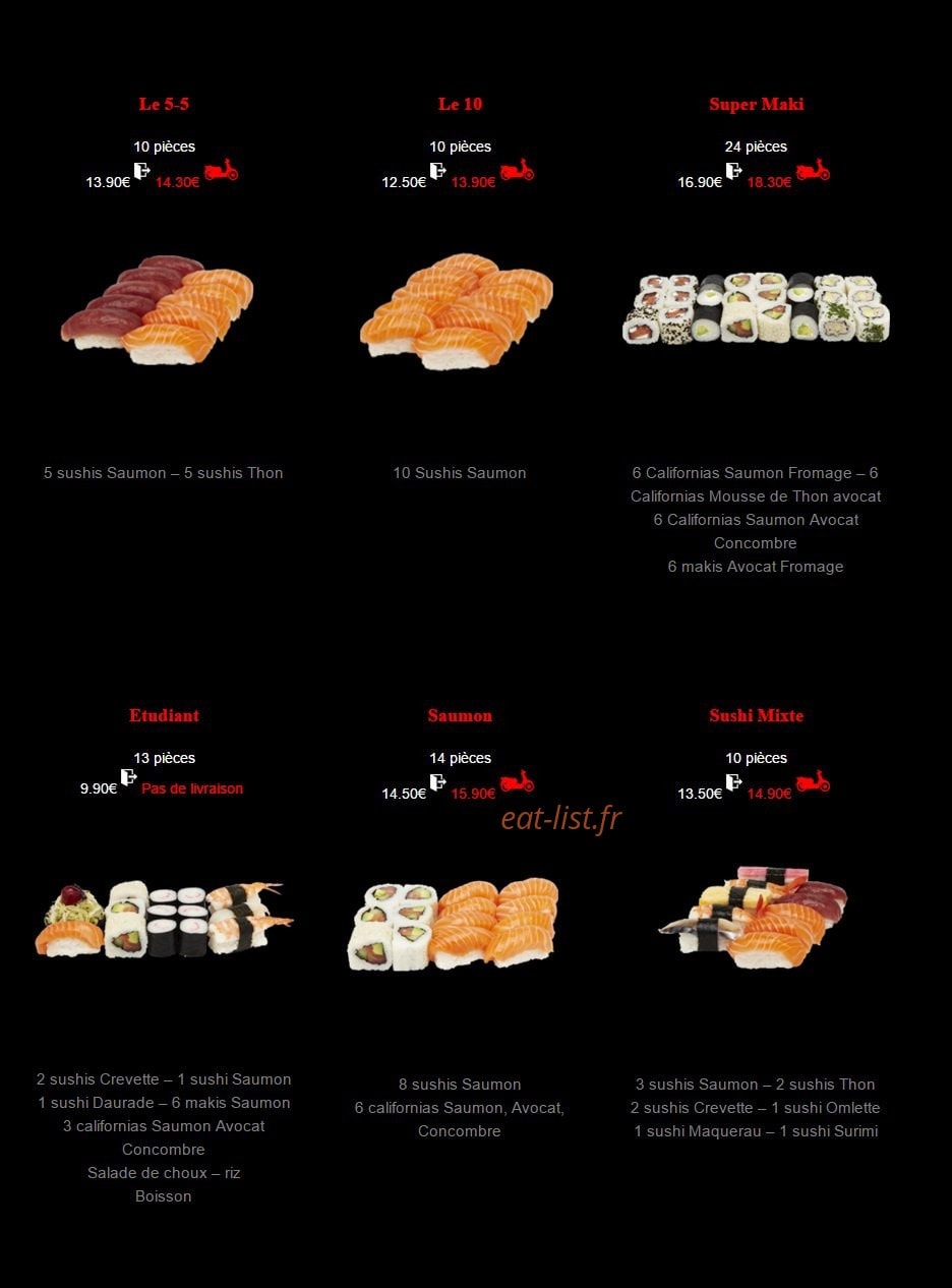 Sushi House — carte page 17