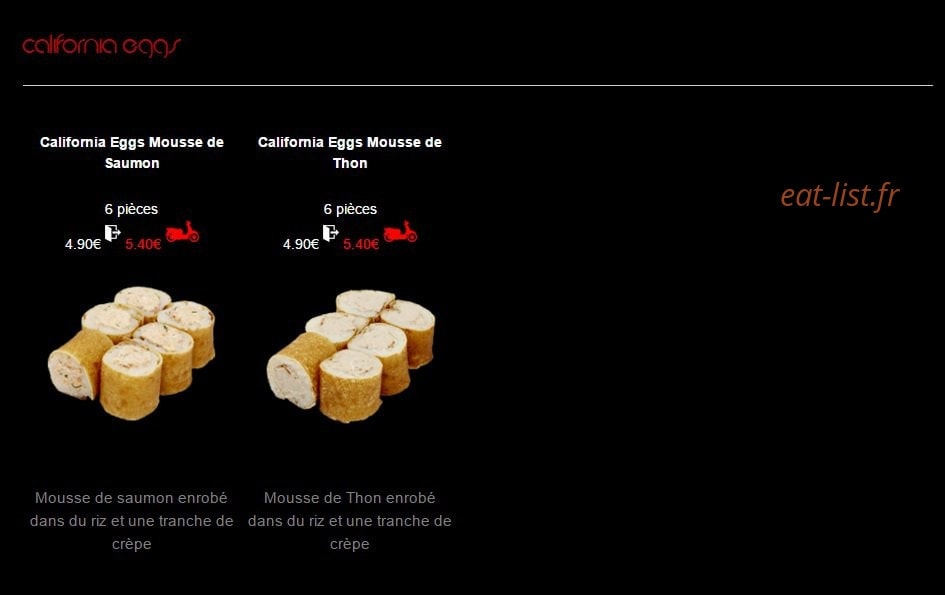 Sushi House — carte page 3