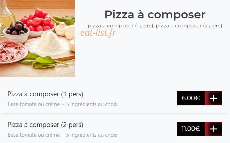 Aldo Pizza — carte page 6