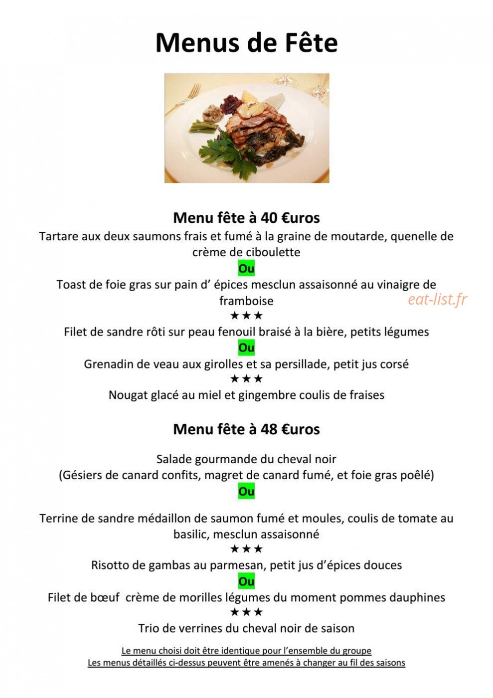 Au cheval noir — carte page 3