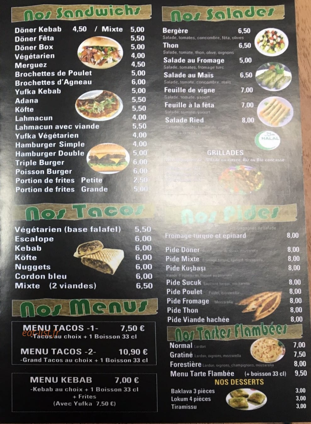 Restaurant du Ried — carte page 3
