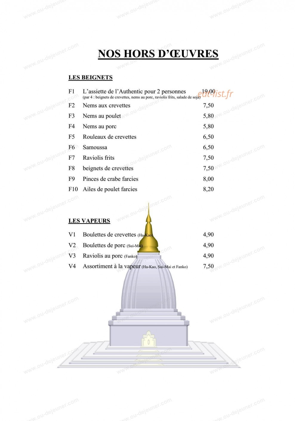 L'authentic — carte page 2