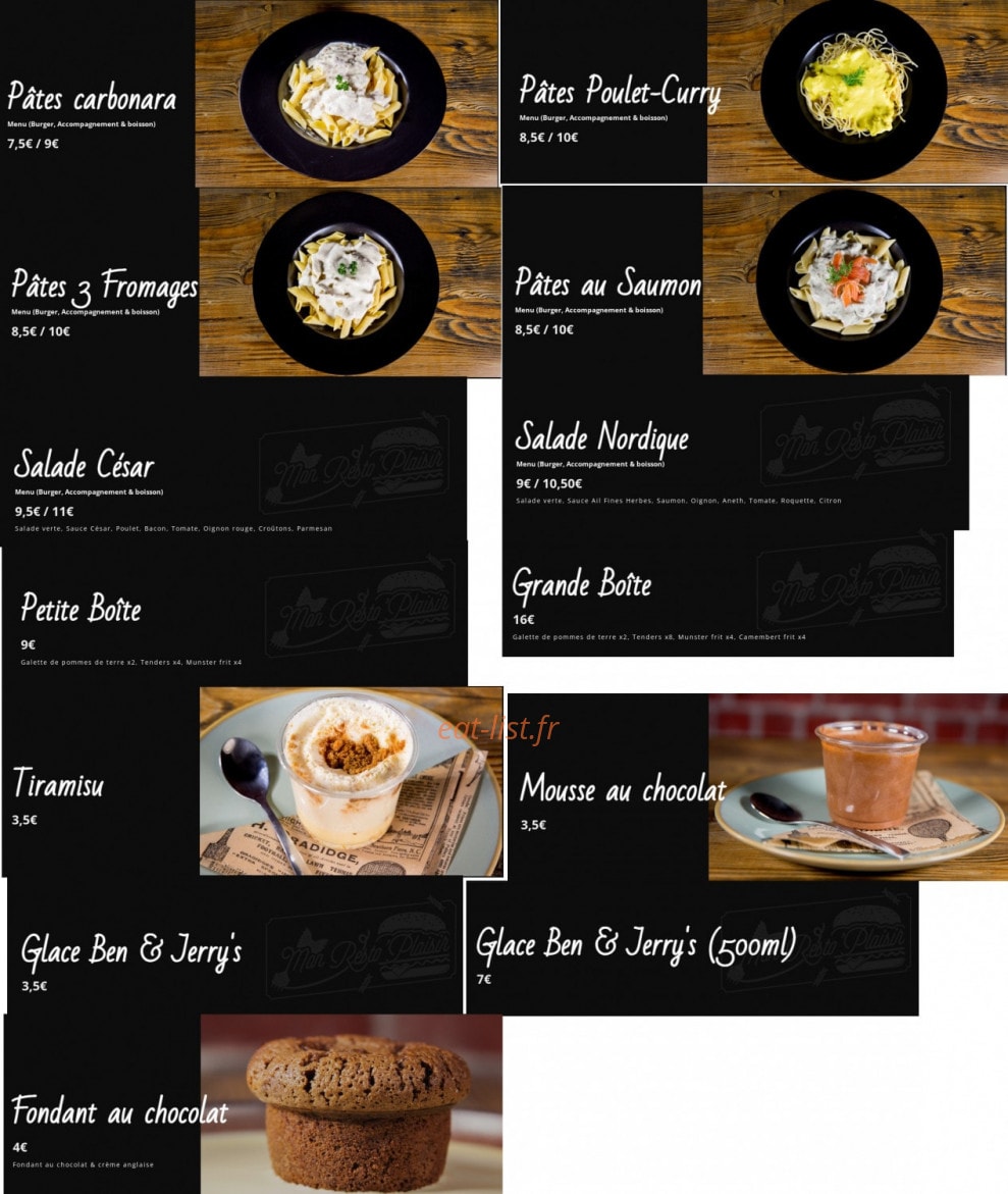 Mon Resto Plaisir — carte page 2
