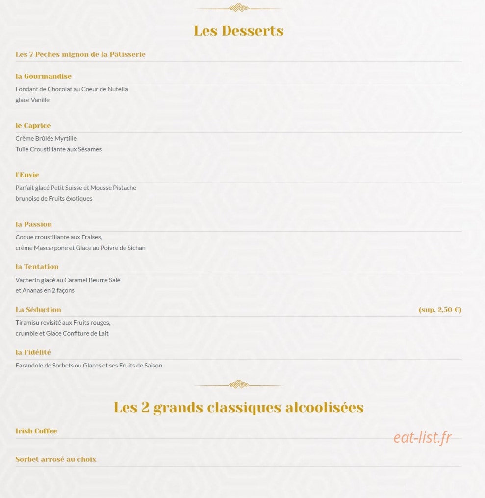 Au Cheval Noir — carte page 3