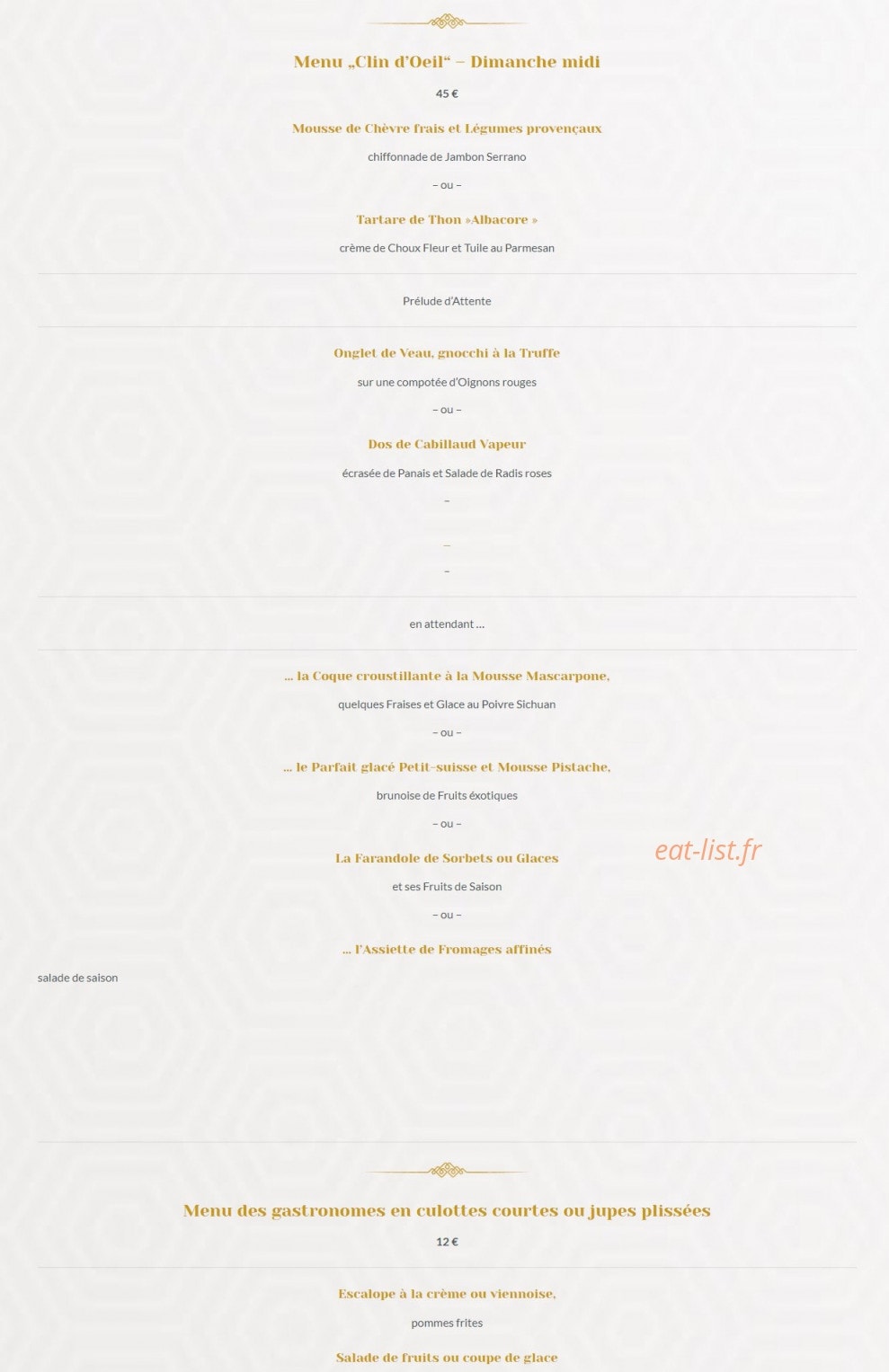 Au Cheval Noir — carte page 5