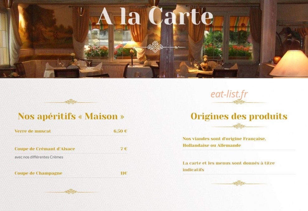 Au Cheval Noir — carte page 1