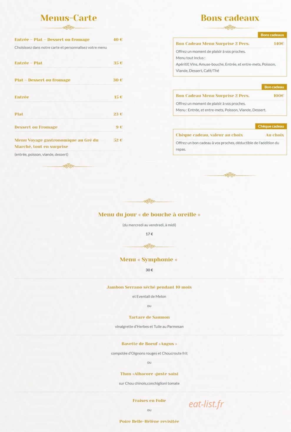 Au Cheval Noir — carte page 4