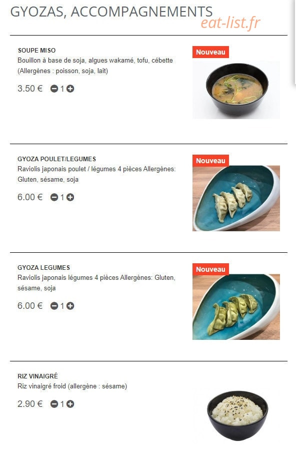 Sushi Home — carte page 8