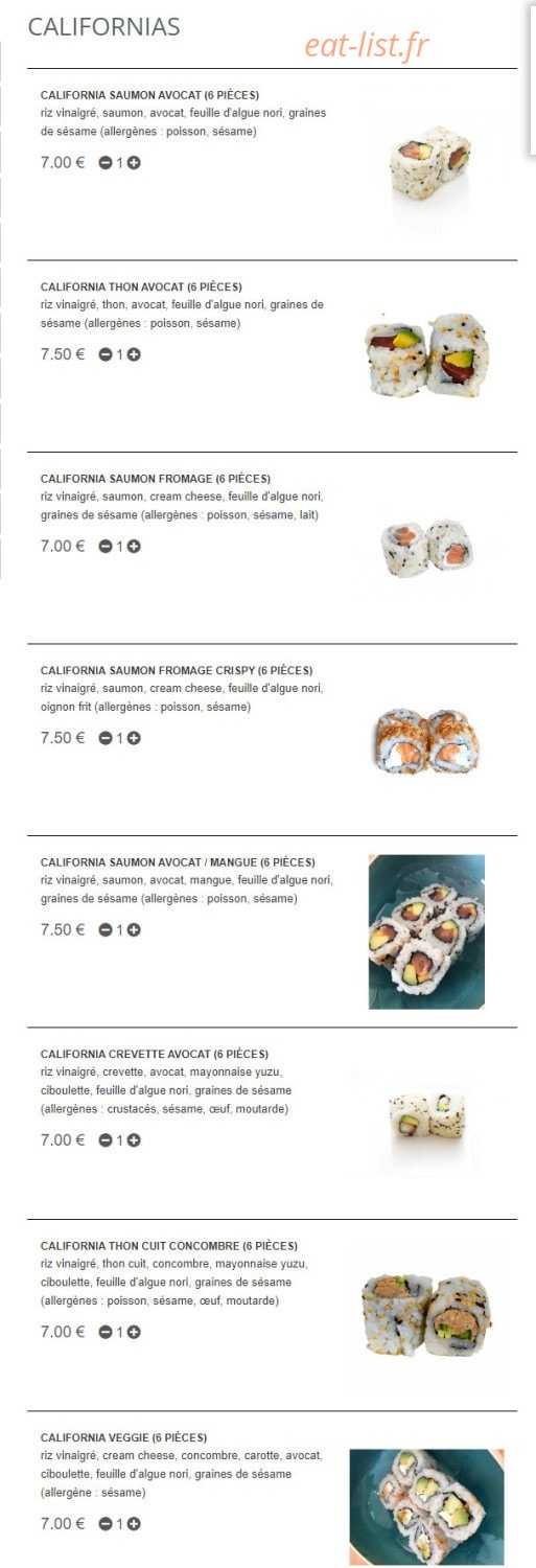 Sushi Home — carte page 4