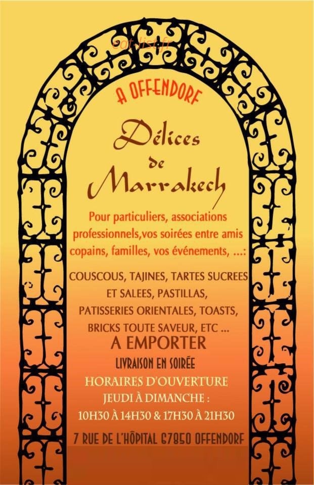 Délices de Marrakech — carte page 1