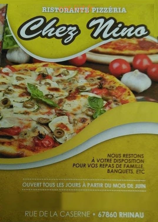 chez Nino — carte page 1