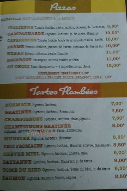 chez Nino — carte page 3