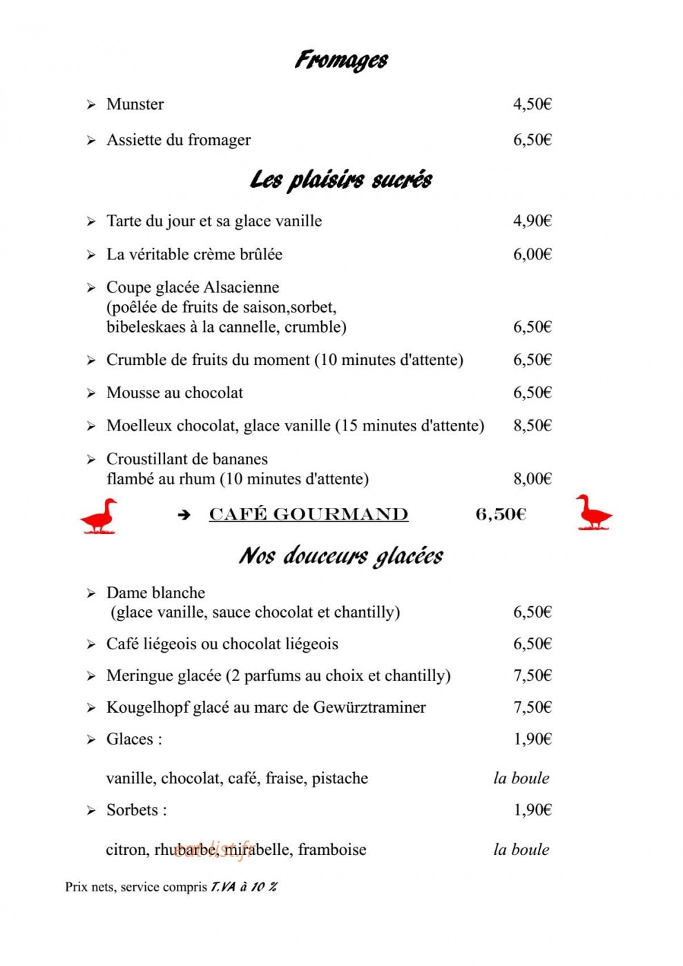 Le Caveau du Gaentzebrinnel — carte page 4