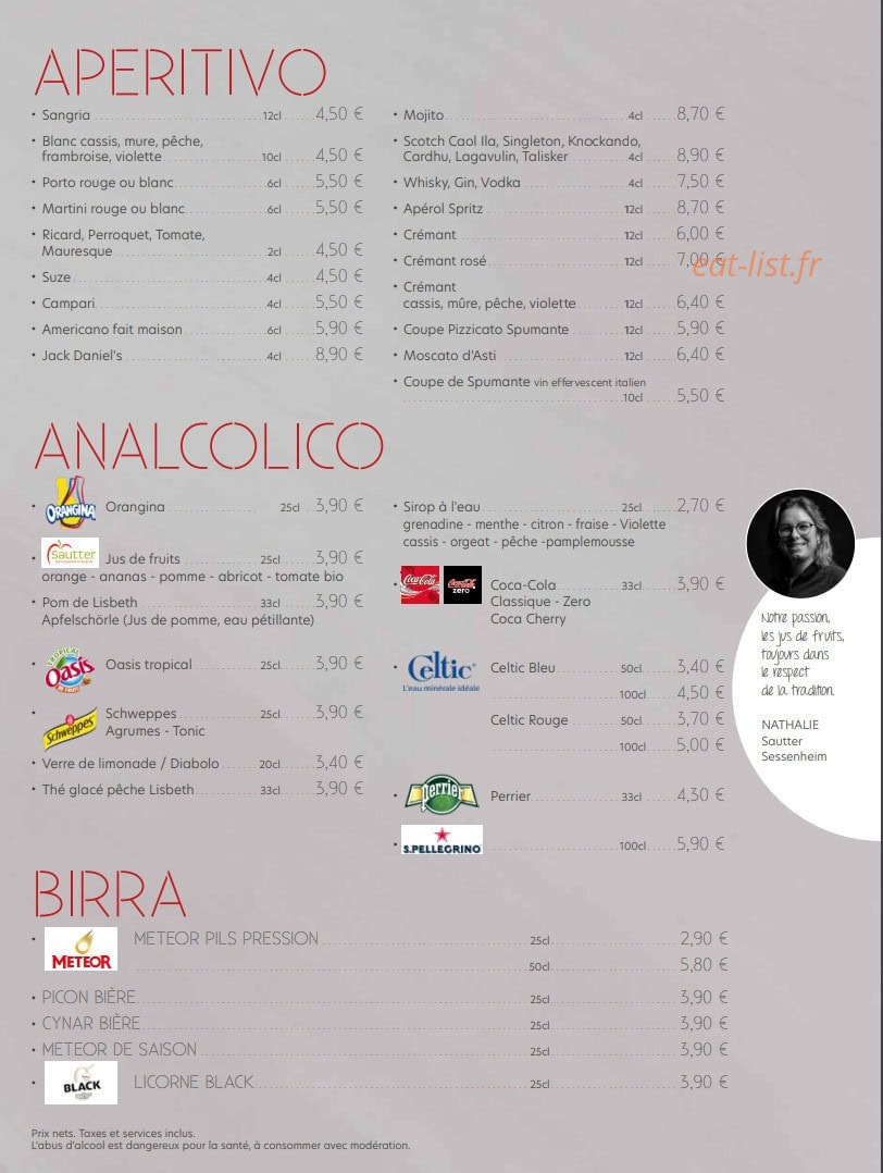 O'Pizzicato — carte page 16