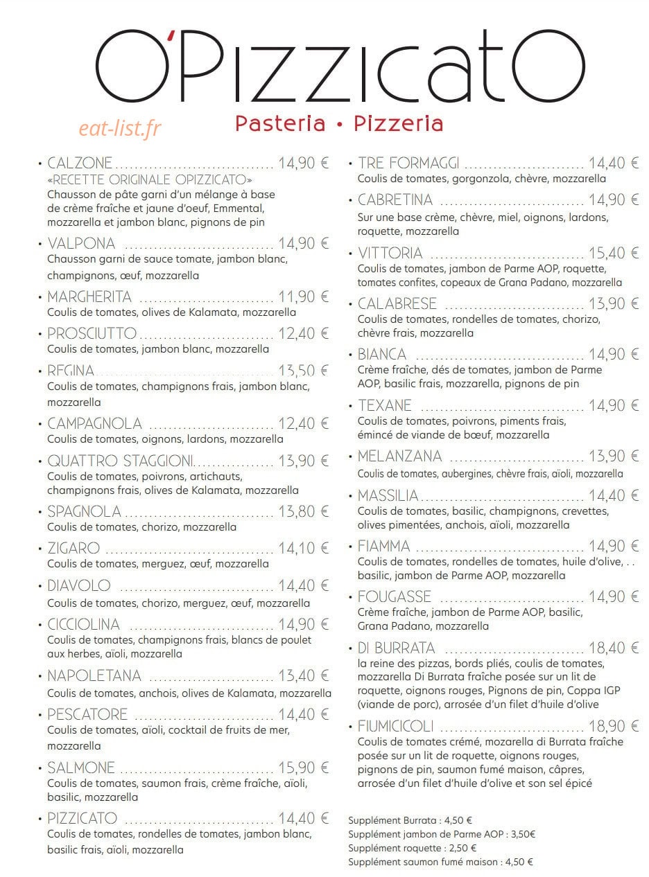 O'Pizzicato — carte page 2