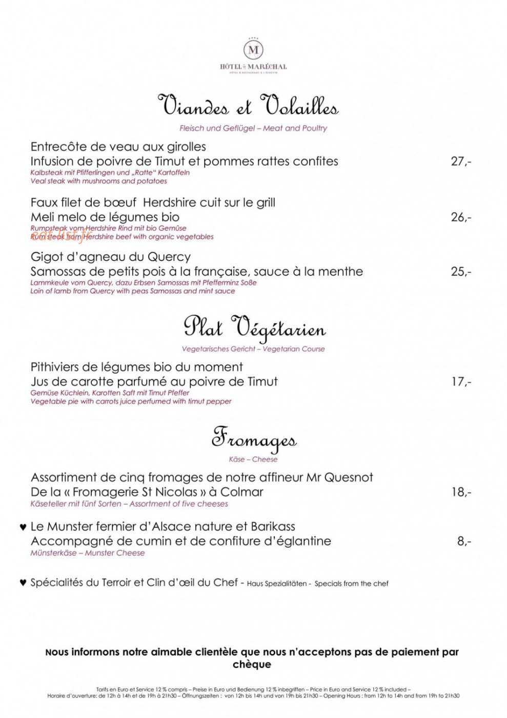 A L'Echevin — carte page 3