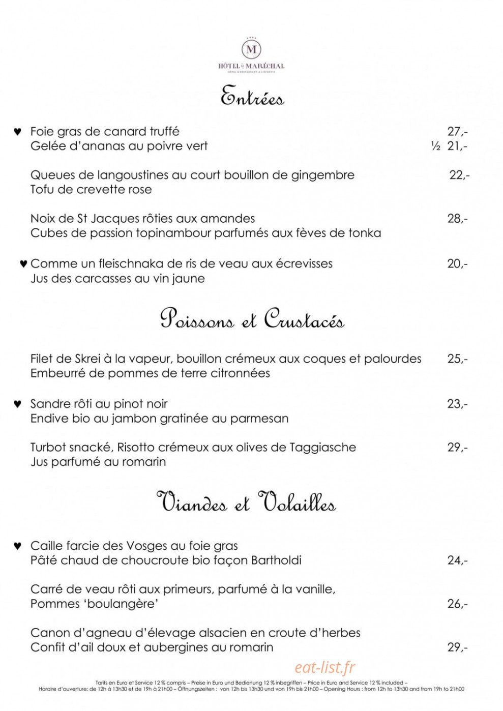 A L'Echevin — carte page 2