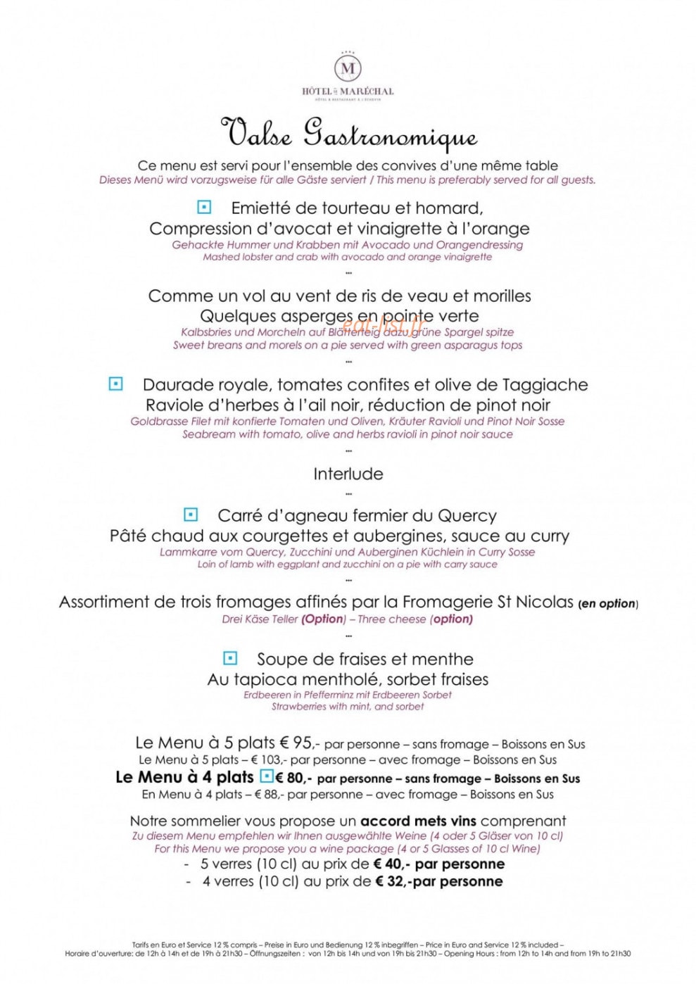 A L'Echevin — carte page 6