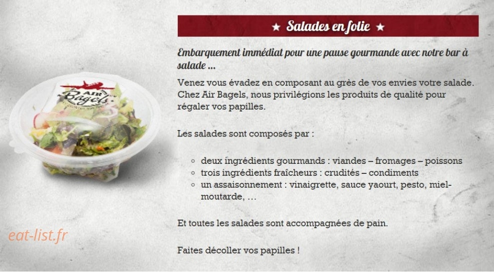 Air Bagels — carte page 2