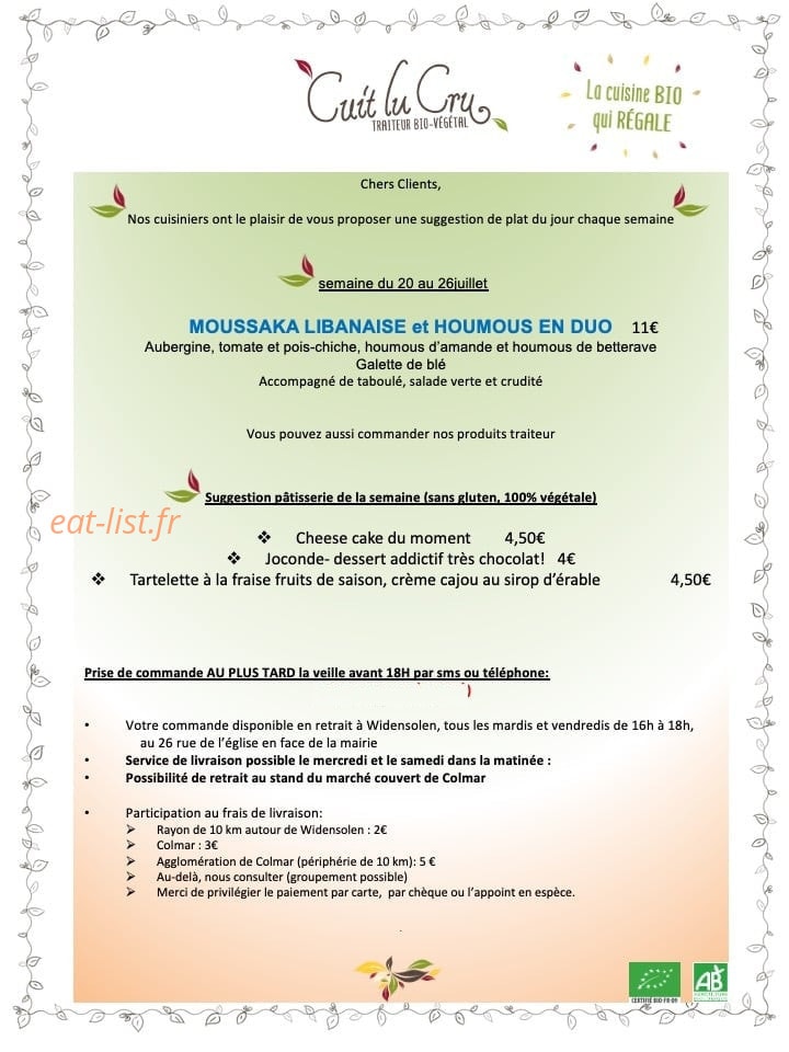 Cuit lu Cru — carte page 2