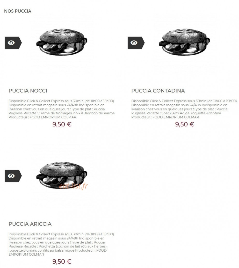 Food-Emporium — carte page 3