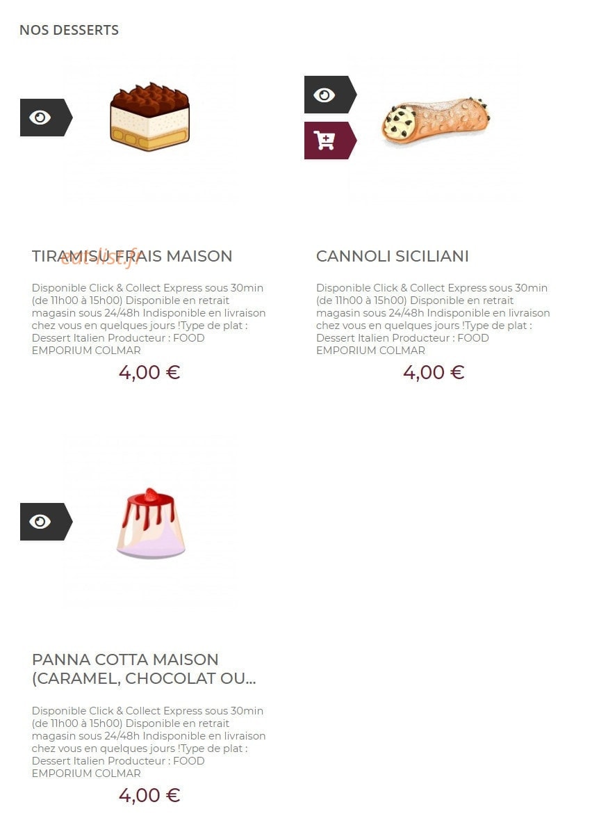 Food-Emporium — carte page 5