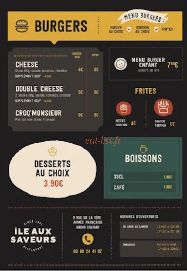Ile Aux Saveurs — carte page 3