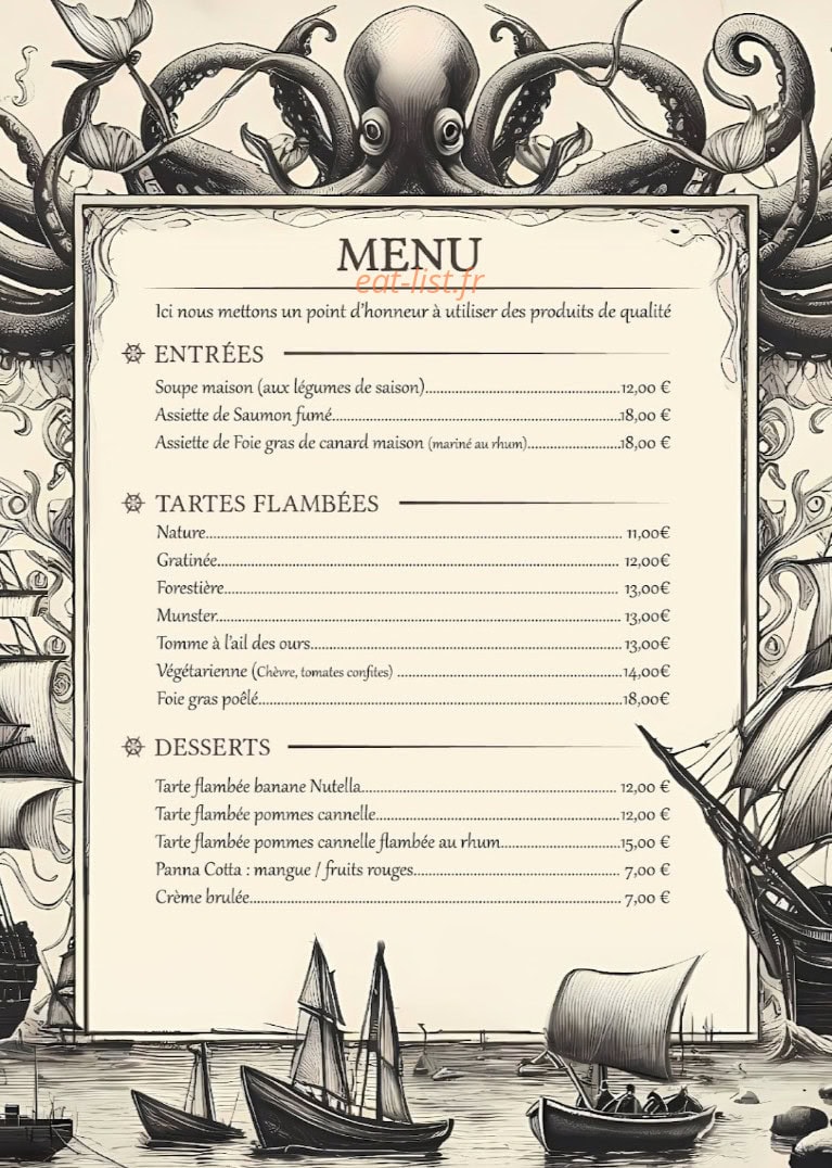 Kraken Colmar — carte page 1