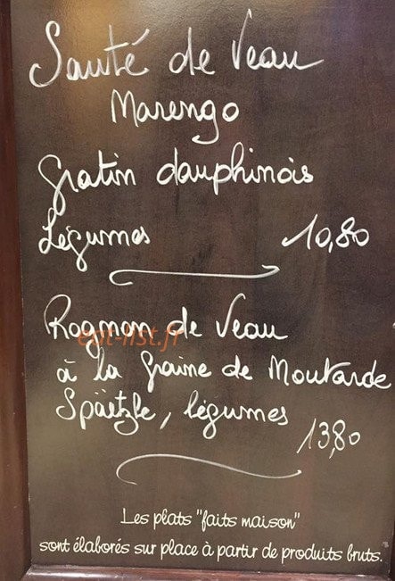 L'amandine — carte page 1