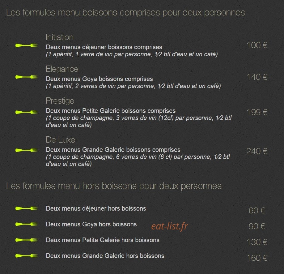 L'Atelier du Peintre — carte page 4