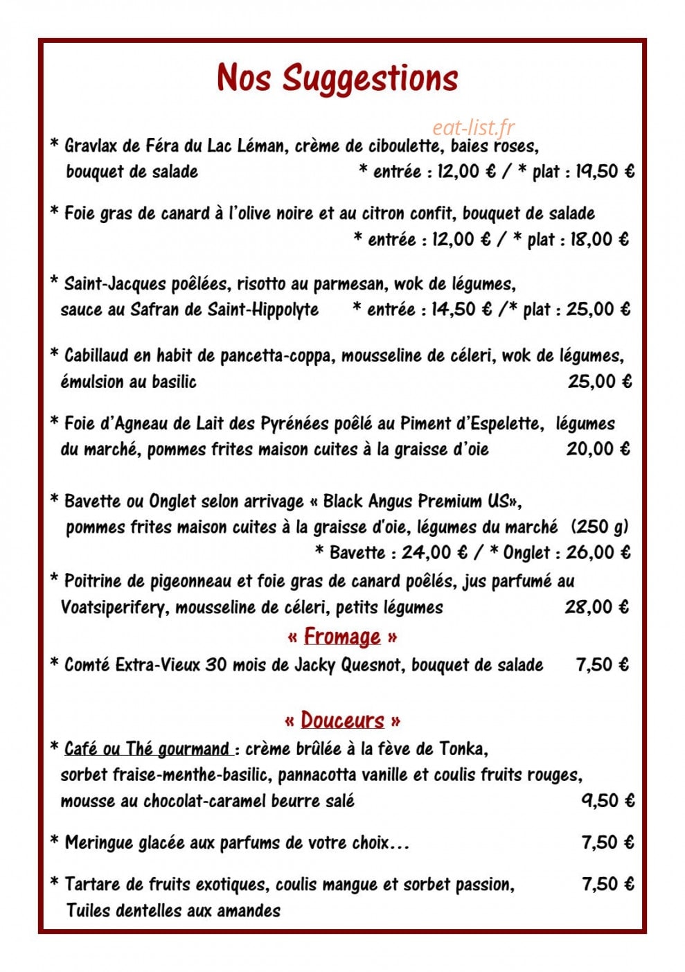 L'Epicurien — carte page 16