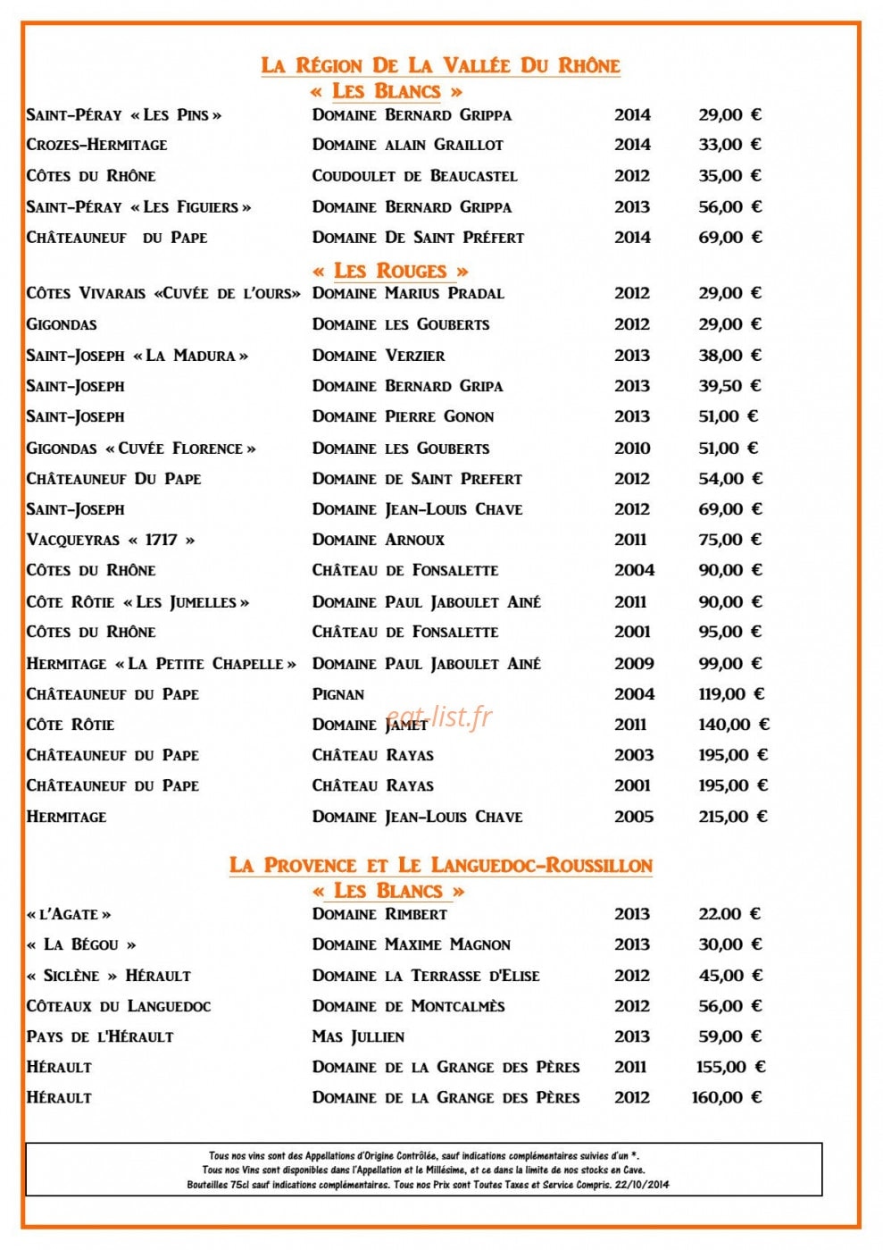 L'Epicurien — carte page 12