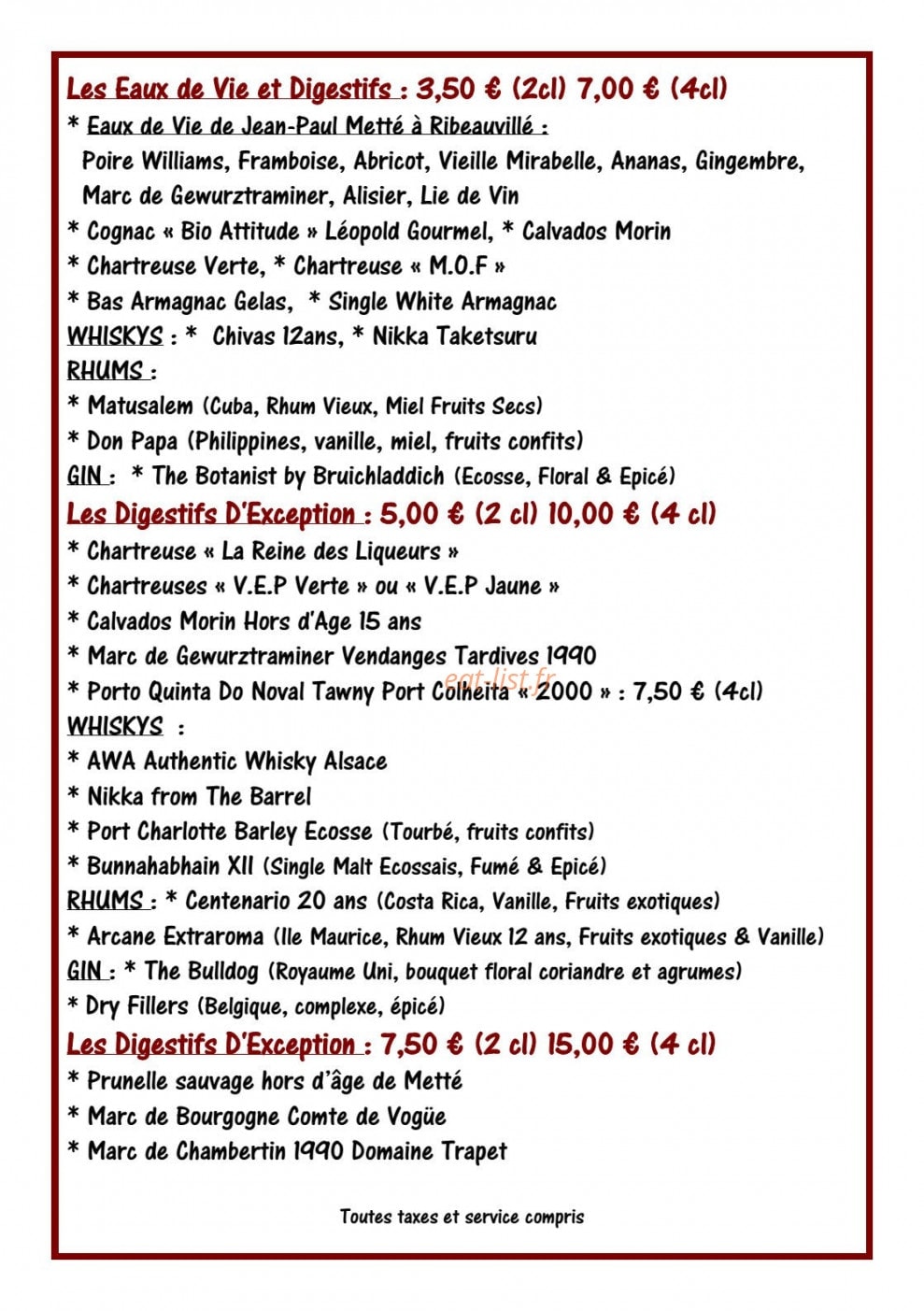 L'Epicurien — carte page 5