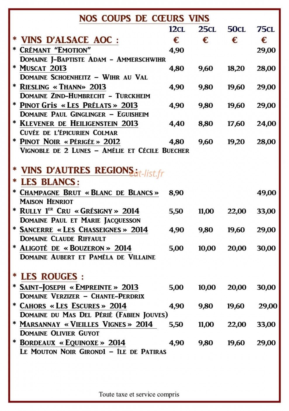 L'Epicurien — carte page 17