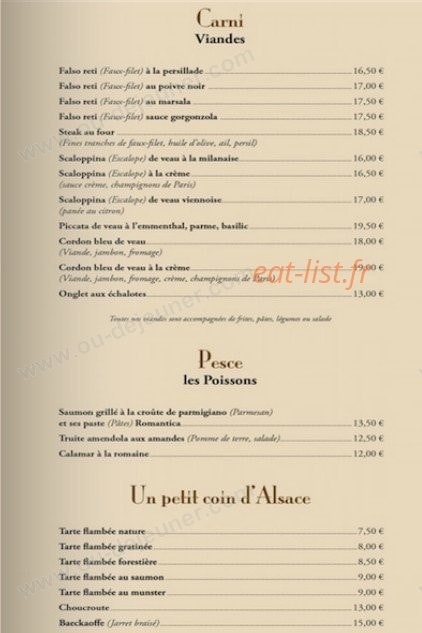 La Romantica — carte page 5