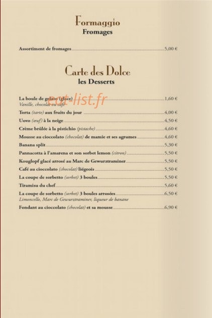 La Romantica — carte page 6