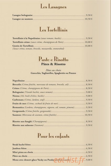 La Romantica — carte page 4