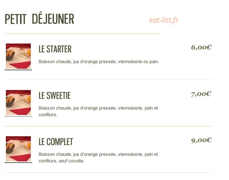 Le Boudoir — carte page 1