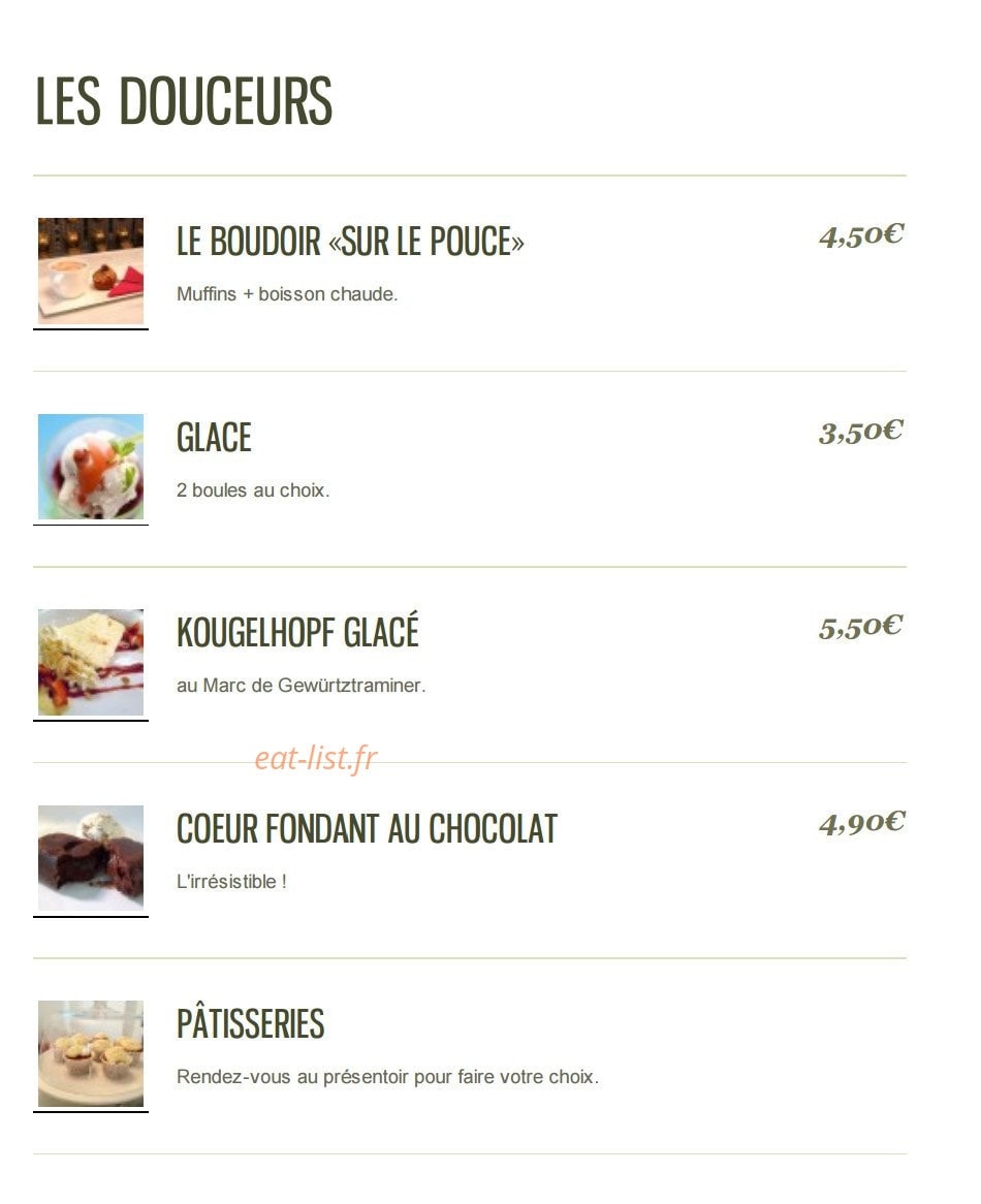 Le Boudoir — carte page 2